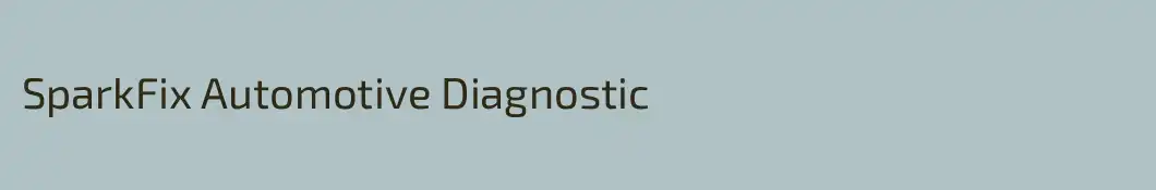 SparkFix Automotive Diagnostic
